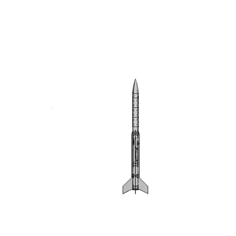 Experiment Rocket Sirius | High-Quality CAD Model
