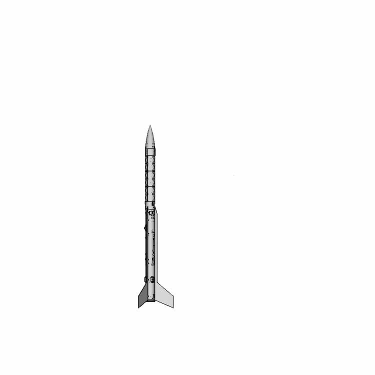 Experiment Rocket Sirius | High-Quality CAD Model