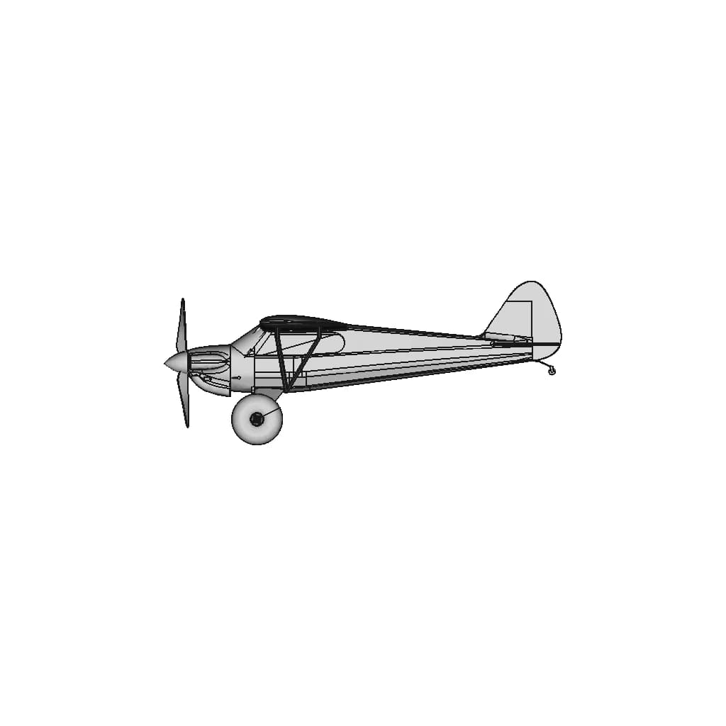 Carbon Cub Rc Airplane Xl 3000Mm - Standard Mechanical Component_90_0_degree_snapshot
