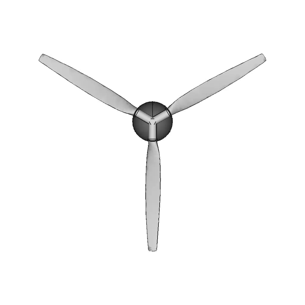 Illustrative Model Of The Propeller | 3D Engineering Design File_270_0_degree_snapshot