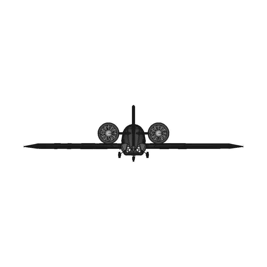 Airplane "Bachelor" ) - Downloadable CAD Representation_0_90_degree_snapshot