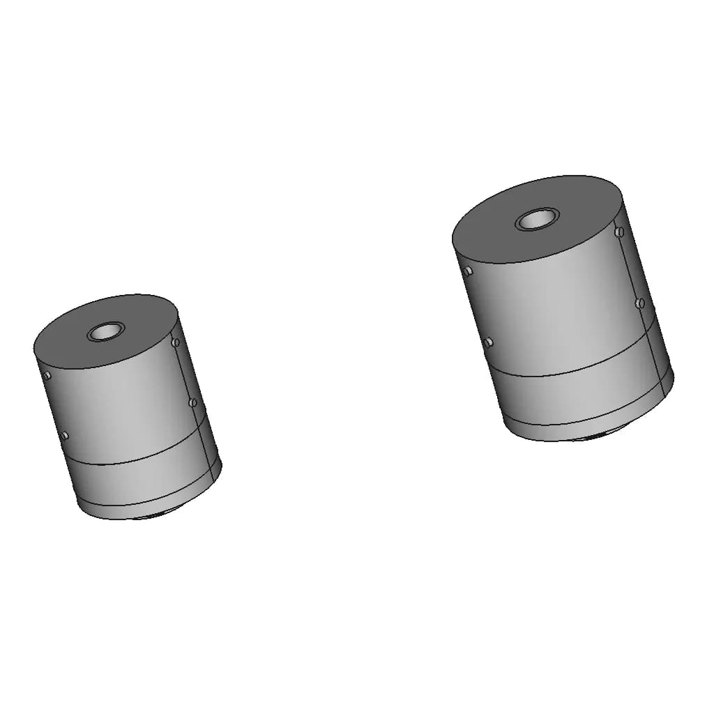 Phase-Change Memory Alloy Cryogenic Disconnect | 3D Engineering Design File_60_30_degree_snapshot