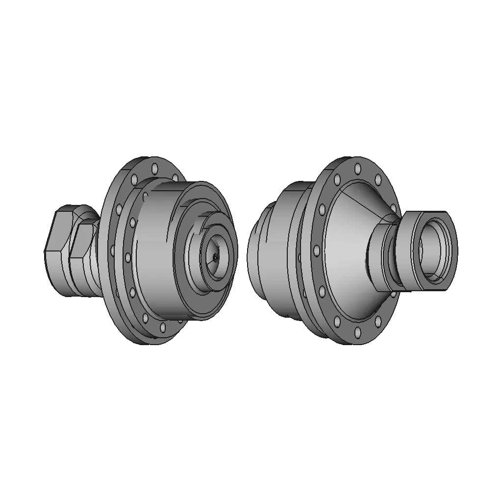 Cryoloc - Low Leakage Cryogenic Quick Disconnect Design Concept - Standard Mechanical Component_60_30_degree_snapshot