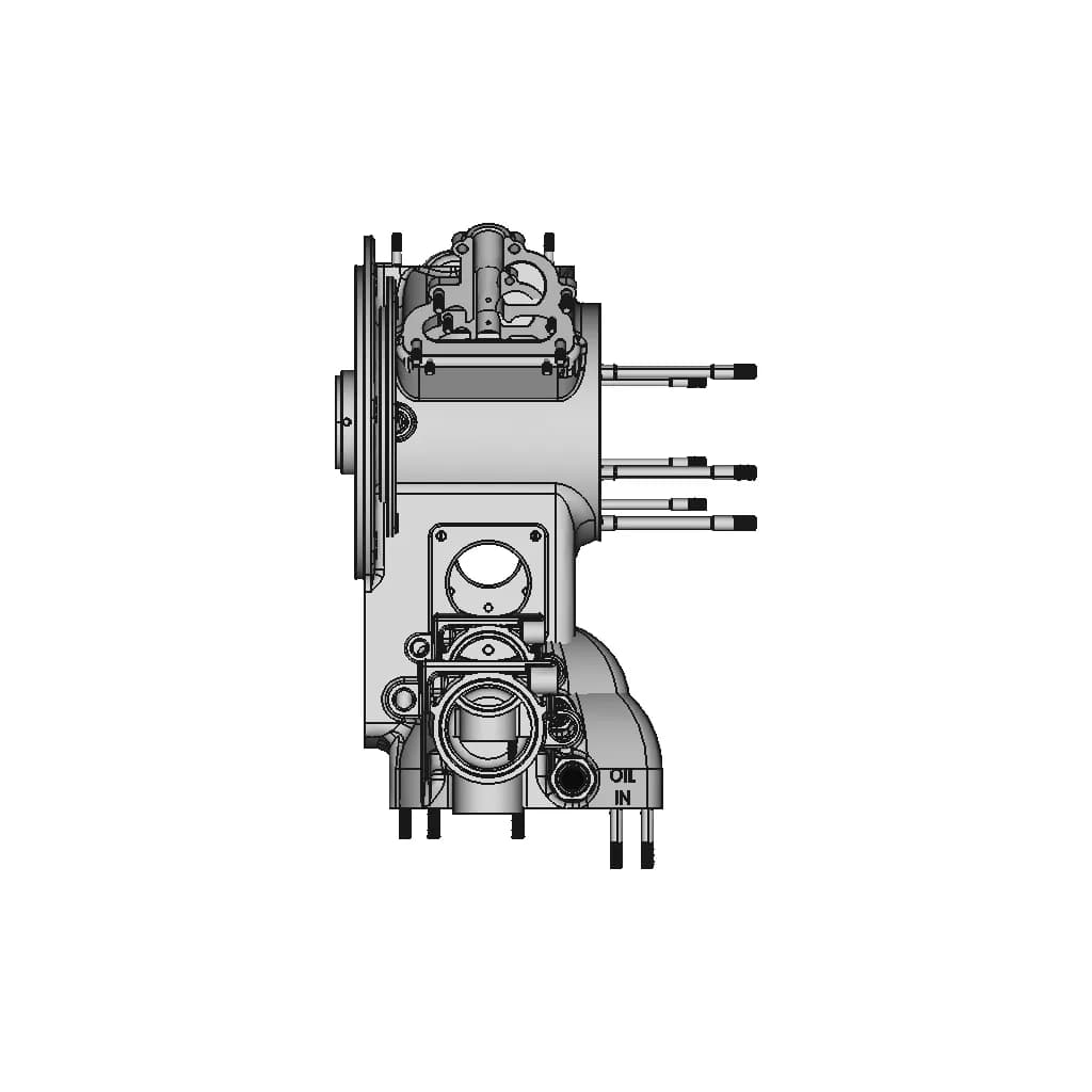 Wright P-1 Cyclone Engine - Downloadable CAD Representation_0_90_degree_snapshot
