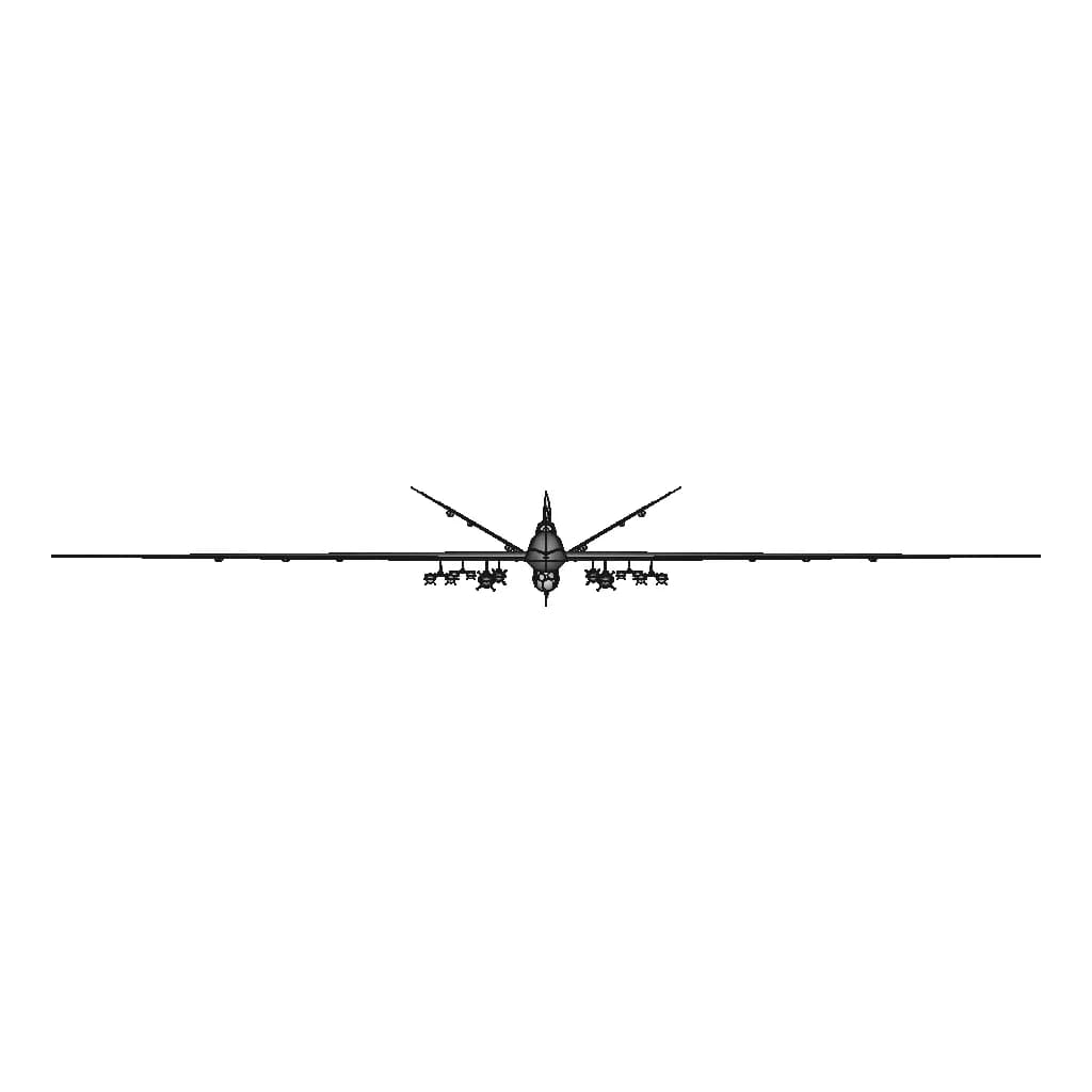 Mq-9 Reaper Uav 3D Model | 3D Engineering Design File_0_270_degree_snapshot