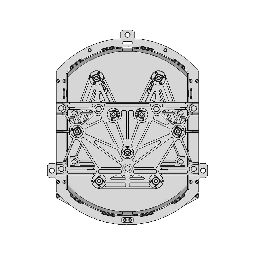 Mounting For Big Mirror With Unloading Function | 3D Engineering Design File_90_0_degree_snapshot