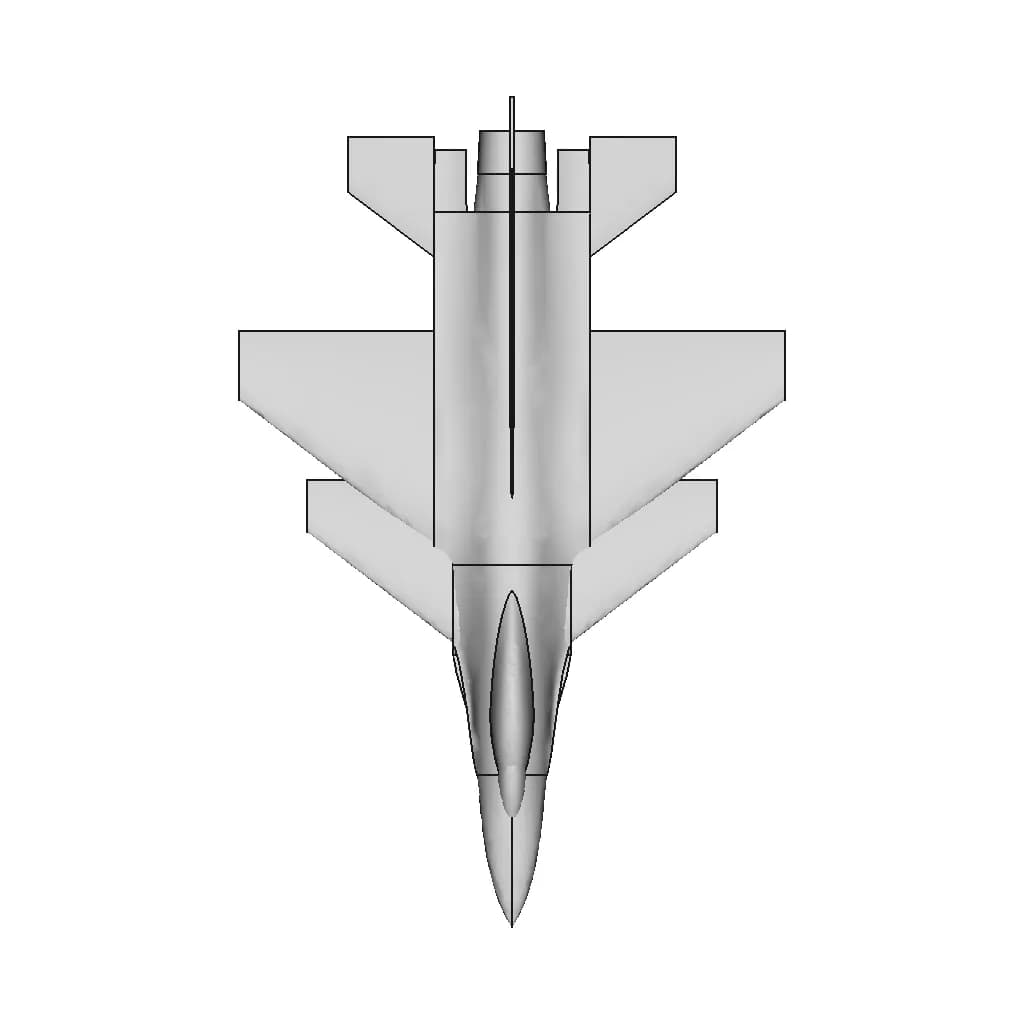 F 16 - Downloadable CAD Representation_270_0_degree_snapshot