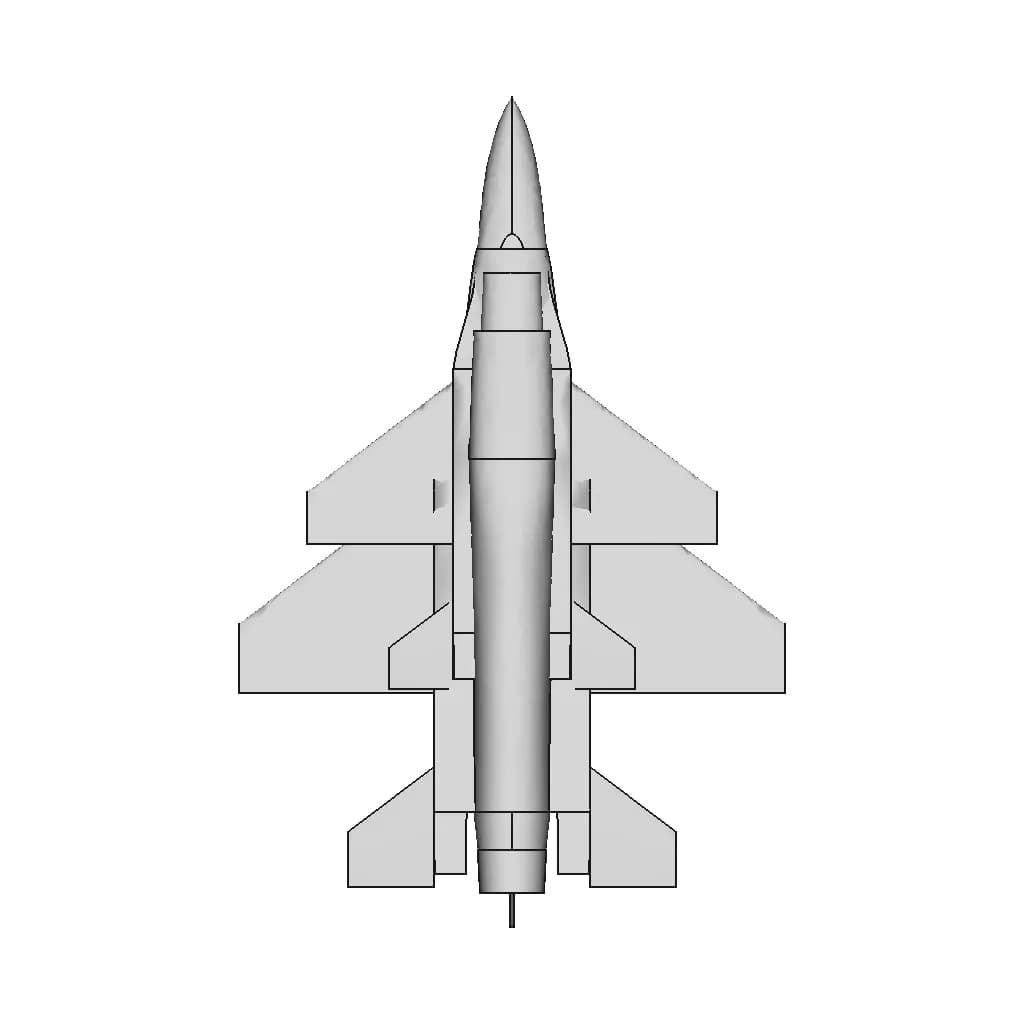F 16 - Downloadable CAD Representation_90_0_degree_snapshot