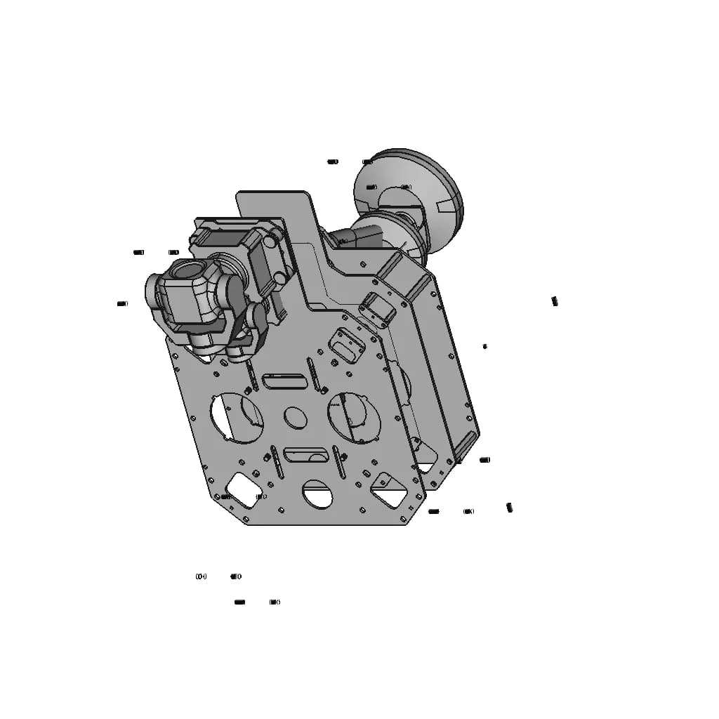 Hexsoon Edu 450 Custom Modification Assembly - Downloadable CAD Representation_60_30_degree_snapshot