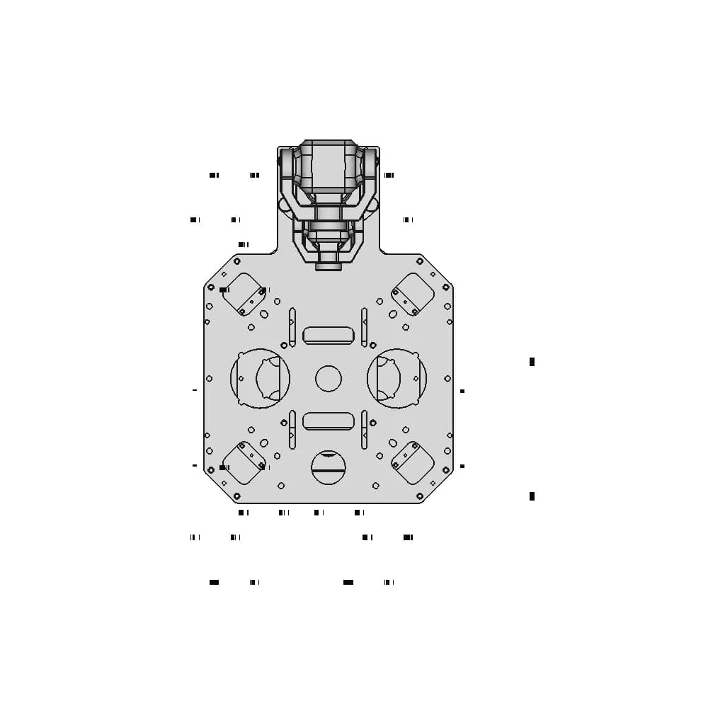 Hexsoon Edu 450 Custom Modification Assembly - Downloadable CAD Representation_90_0_degree_snapshot