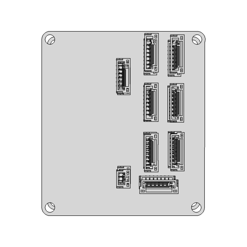 Hexsoon 40A Power Distribution Board | High-Quality CAD Model_0_90_degree_snapshot