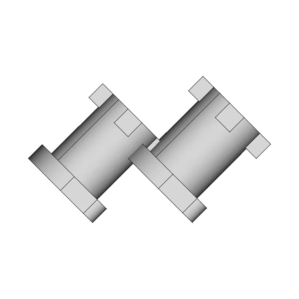 Voxel Custom Fastener | High-Quality CAD Model_90_0_degree_snapshot