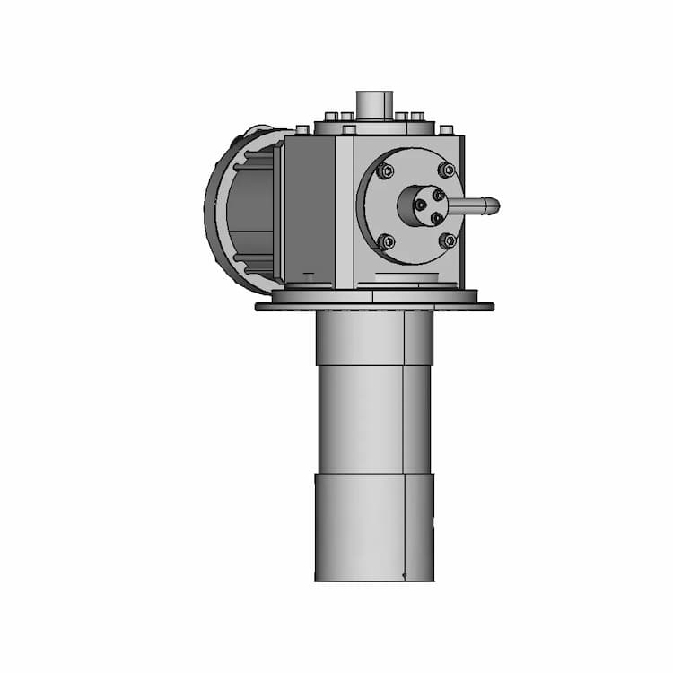 Cold Head (Cryocooler) Srdk-400B-F50H | High-Quality CAD Model