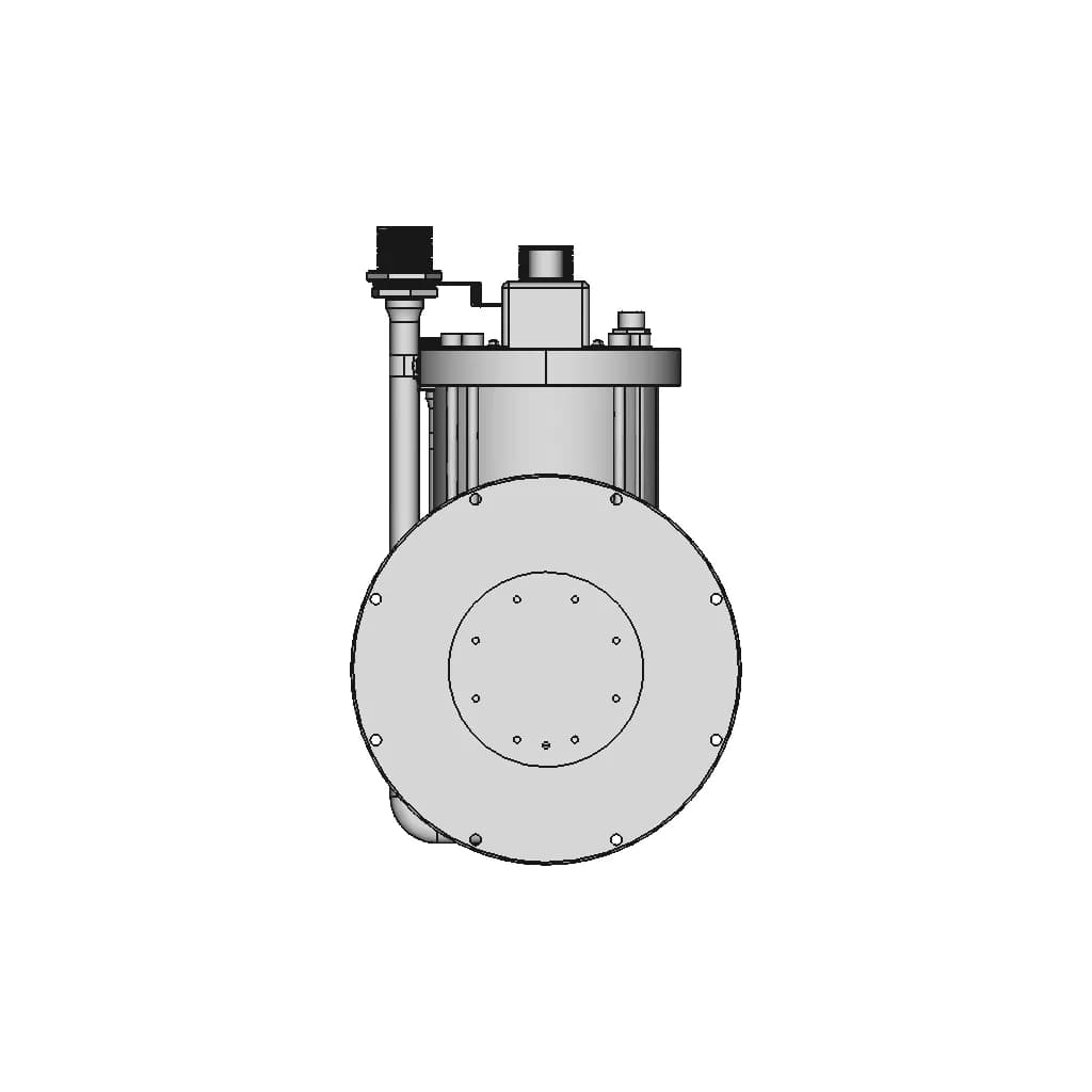 Cold Head (Cryocooler) Srdk-400B-F50H | High-Quality CAD Model_90_0_degree_snapshot