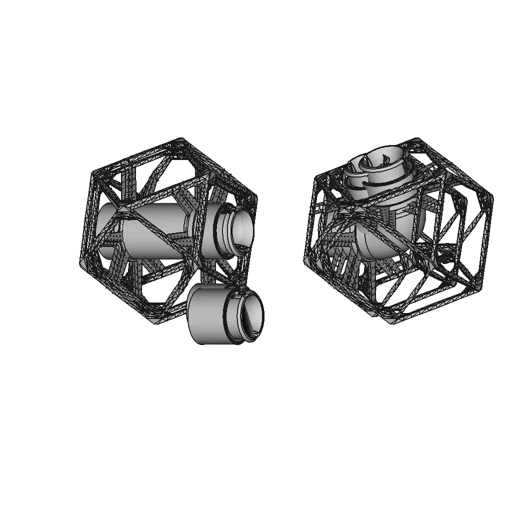 Modular Pipe System For Armadas-Voxel - Downloadable CAD Representation_60_30_degree_snapshot