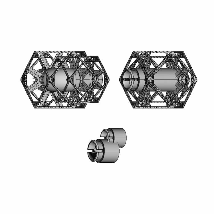 Modular Pipe System For Armadas-Voxel | High-Quality CAD Model