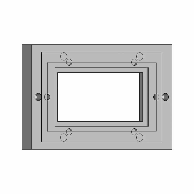 Display Bezel - Downloadable CAD Representation