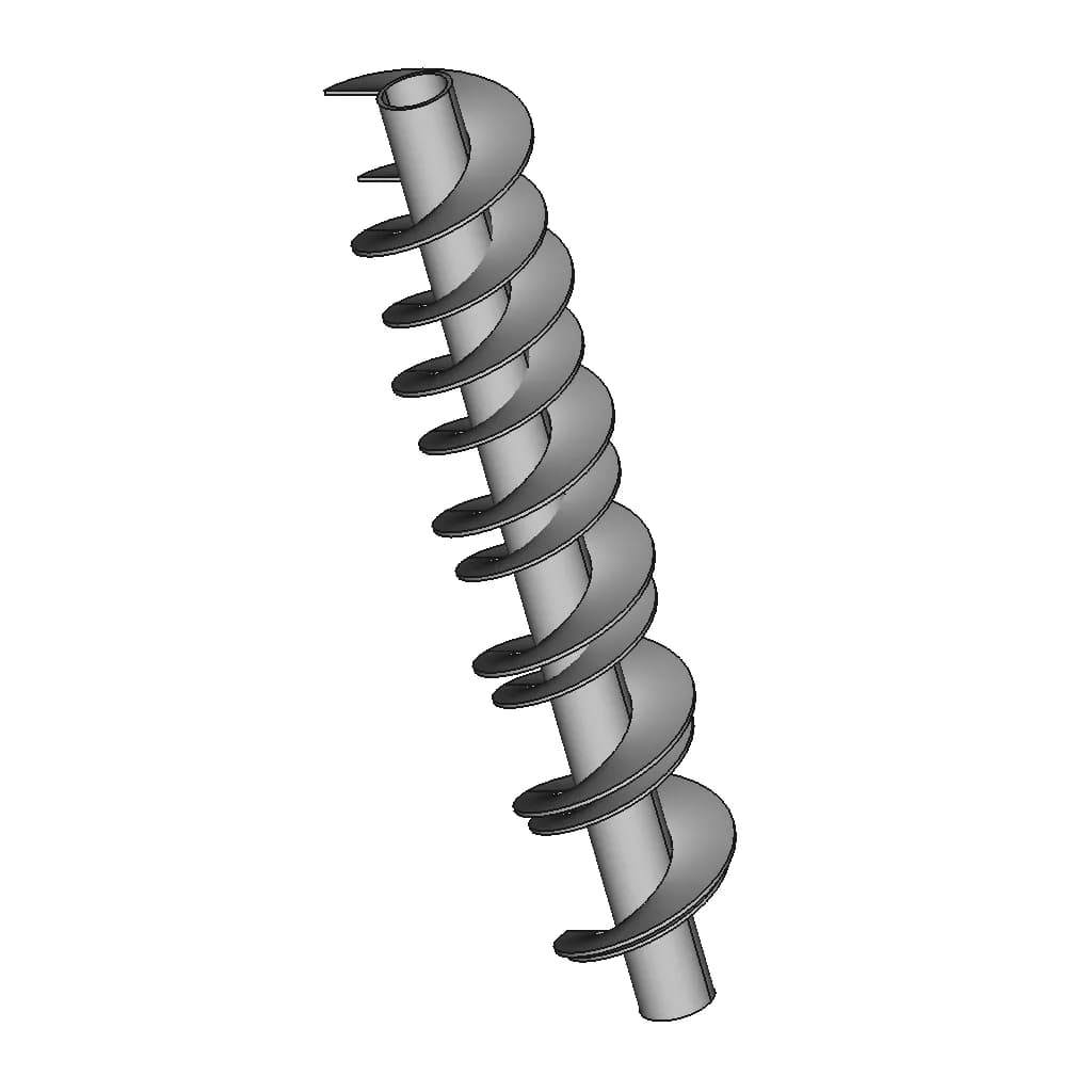 Helical Screw Conveyor | 3D Engineering Design File_60_30_degree_snapshot