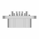 9+2 Pin Connector | High-Quality CAD Model_270_0_degree_snapshot