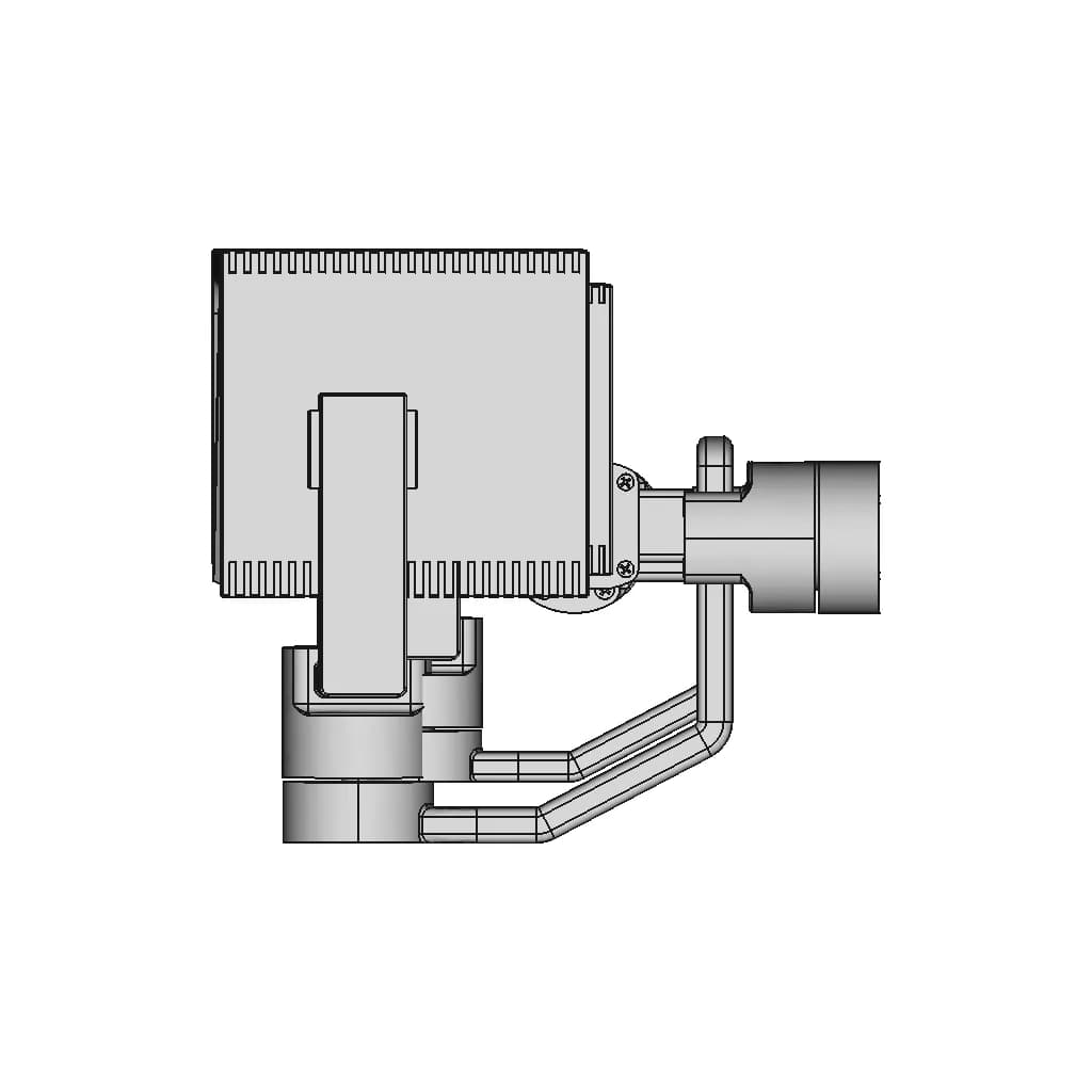 Thermal Camera Mounted On Gimbal | High-Quality CAD Model_90_0_degree_snapshot