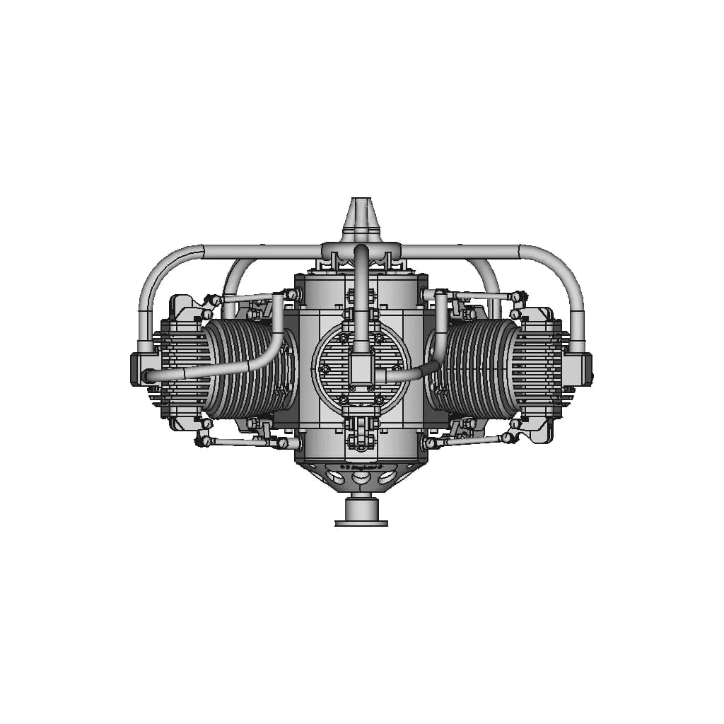 5 Cylinder Radial Steam Engine | 3D Engineering Design File_0_0_degree_snapshot