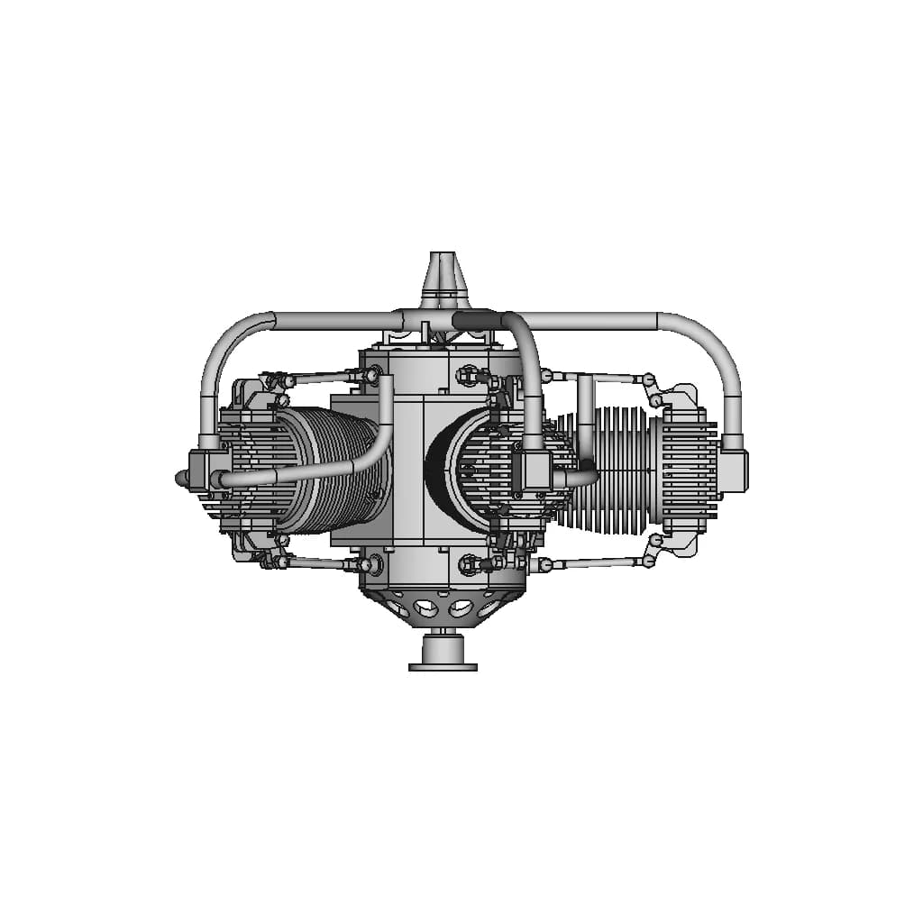 5 Cylinder Radial Steam Engine | 3D Engineering Design File_0_270_degree_snapshot