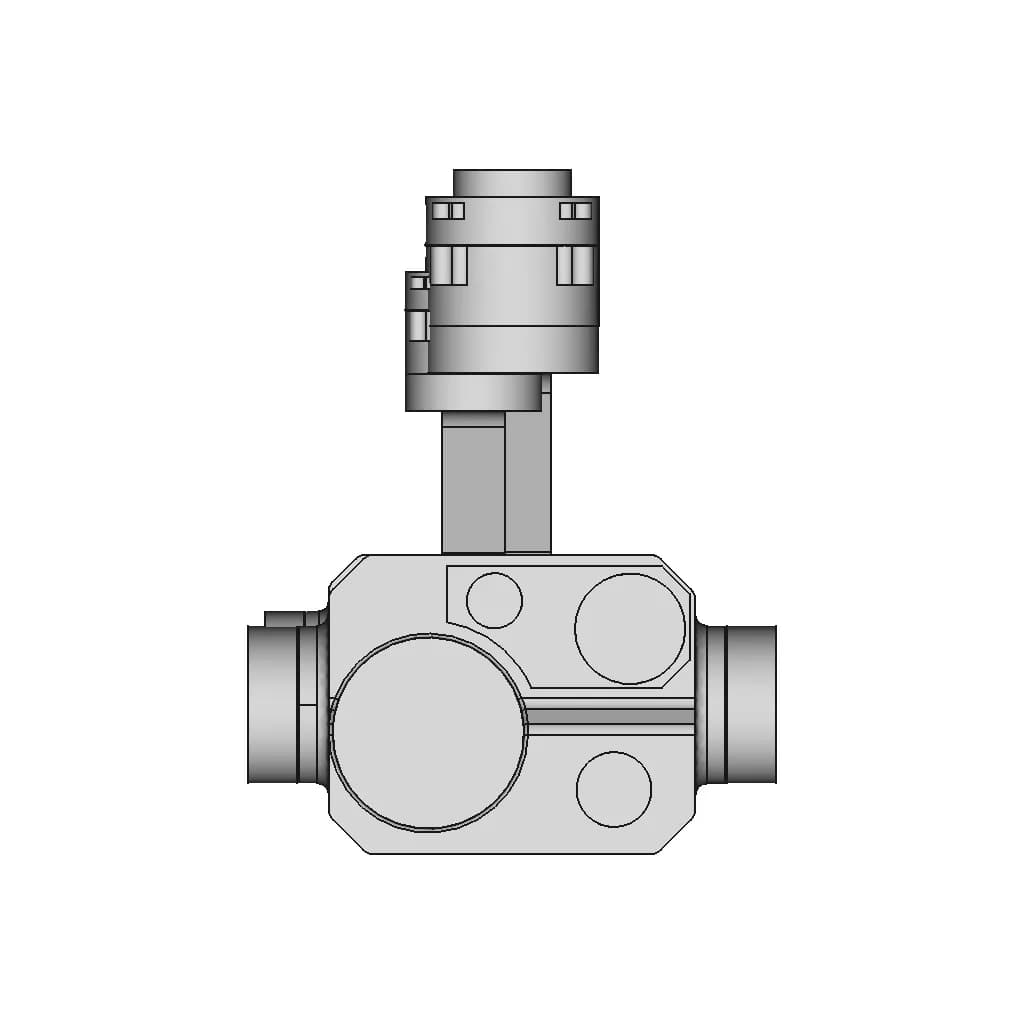 Камера Siyi Zt30 | High-Quality CAD Model_270_0_degree_snapshot