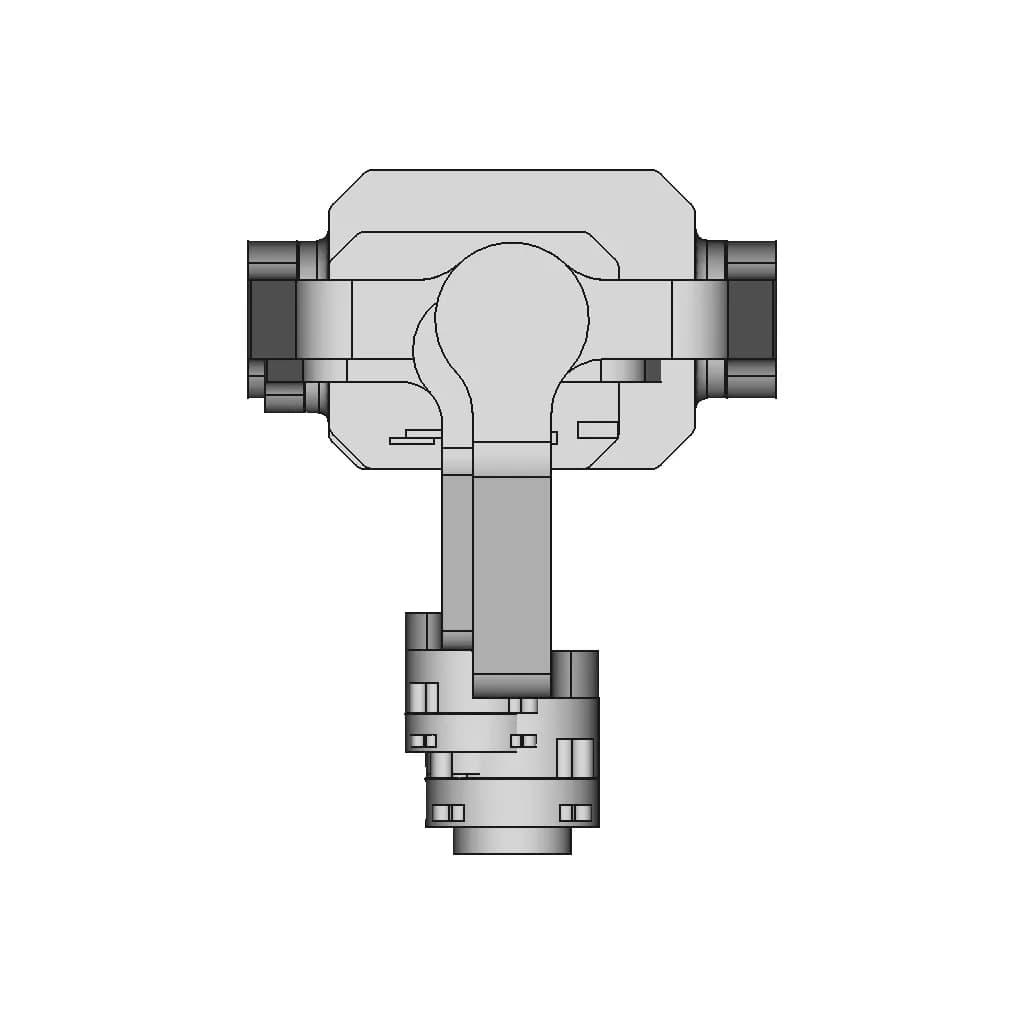 Камера Siyi Zt30 | High-Quality CAD Model_90_0_degree_snapshot
