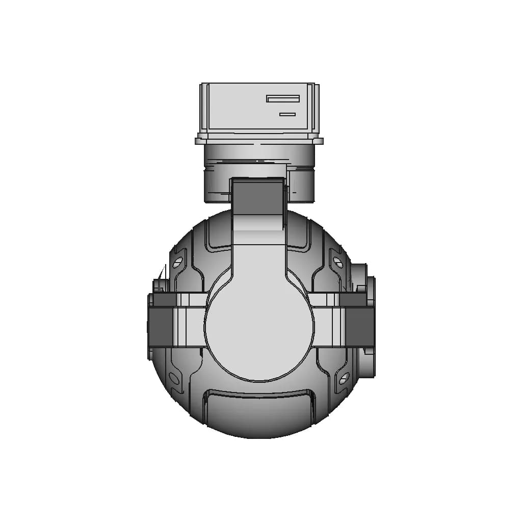 Камера Siyi Zr10 | 3D Engineering Design File_90_0_degree_snapshot