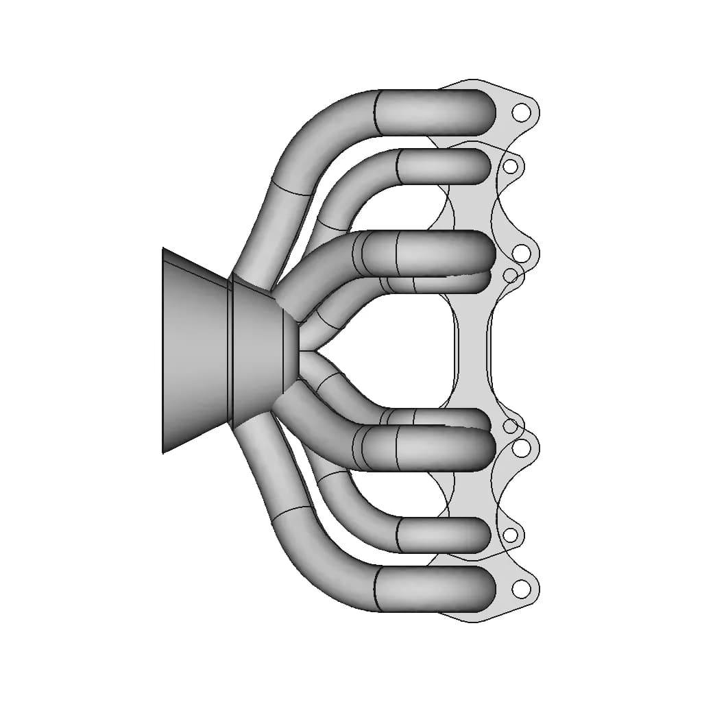 Exhaust Manifold | High-Quality CAD Model_0_270_degree_snapshot