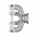 Exhaust Manifold | High-Quality CAD Model_0_90_degree_snapshot