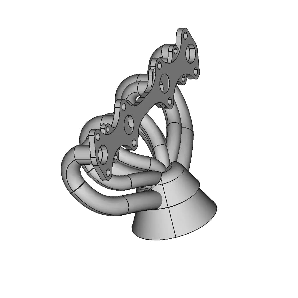 Exhaust Manifold | High-Quality CAD Model_60_30_degree_snapshot