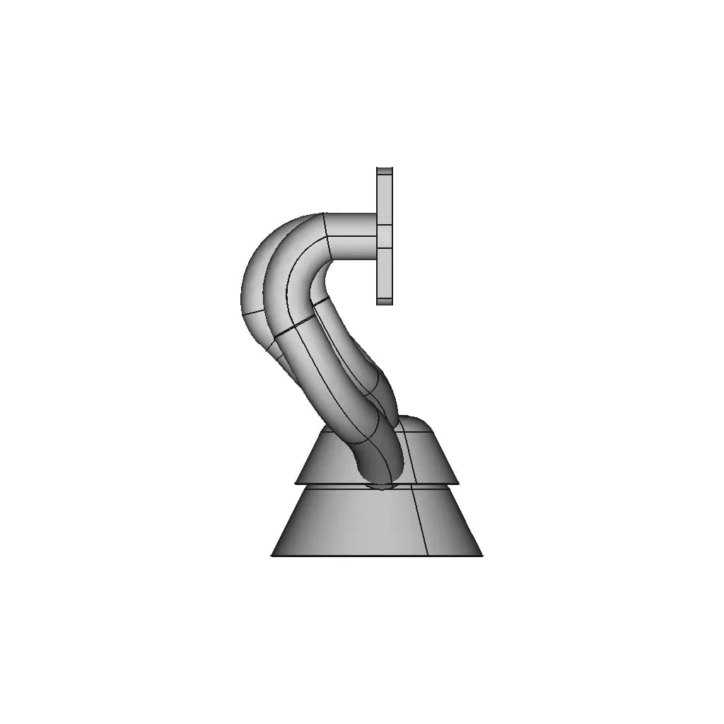 Exhaust Manifold | High-Quality CAD Model_90_0_degree_snapshot