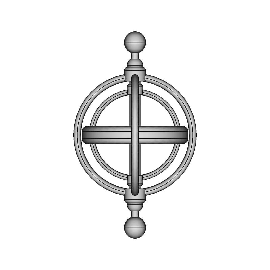 Gyroscope - Standard Mechanical Component_270_0_degree_snapshot