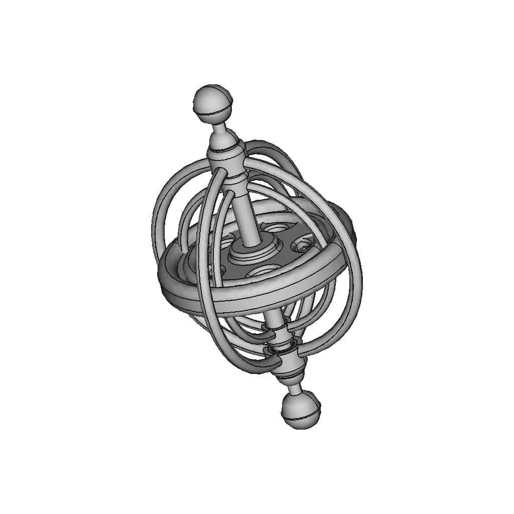 Gyroscope - Standard Mechanical Component_60_30_degree_snapshot