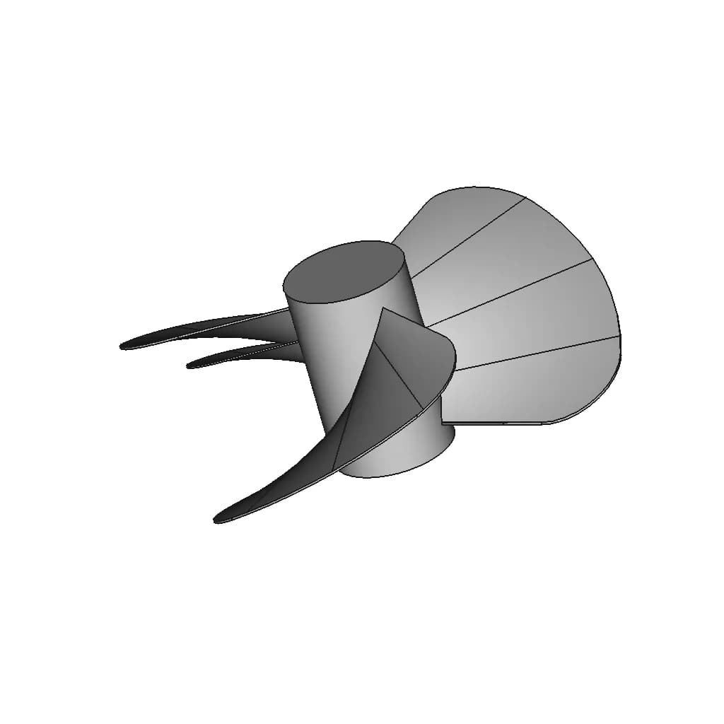 Basic Propeller - Downloadable CAD Representation_60_30_degree_snapshot