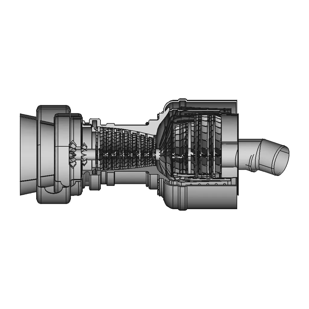 Gas Turbine Assembly | 3D Engineering Design File_0_0_degree_snapshot
