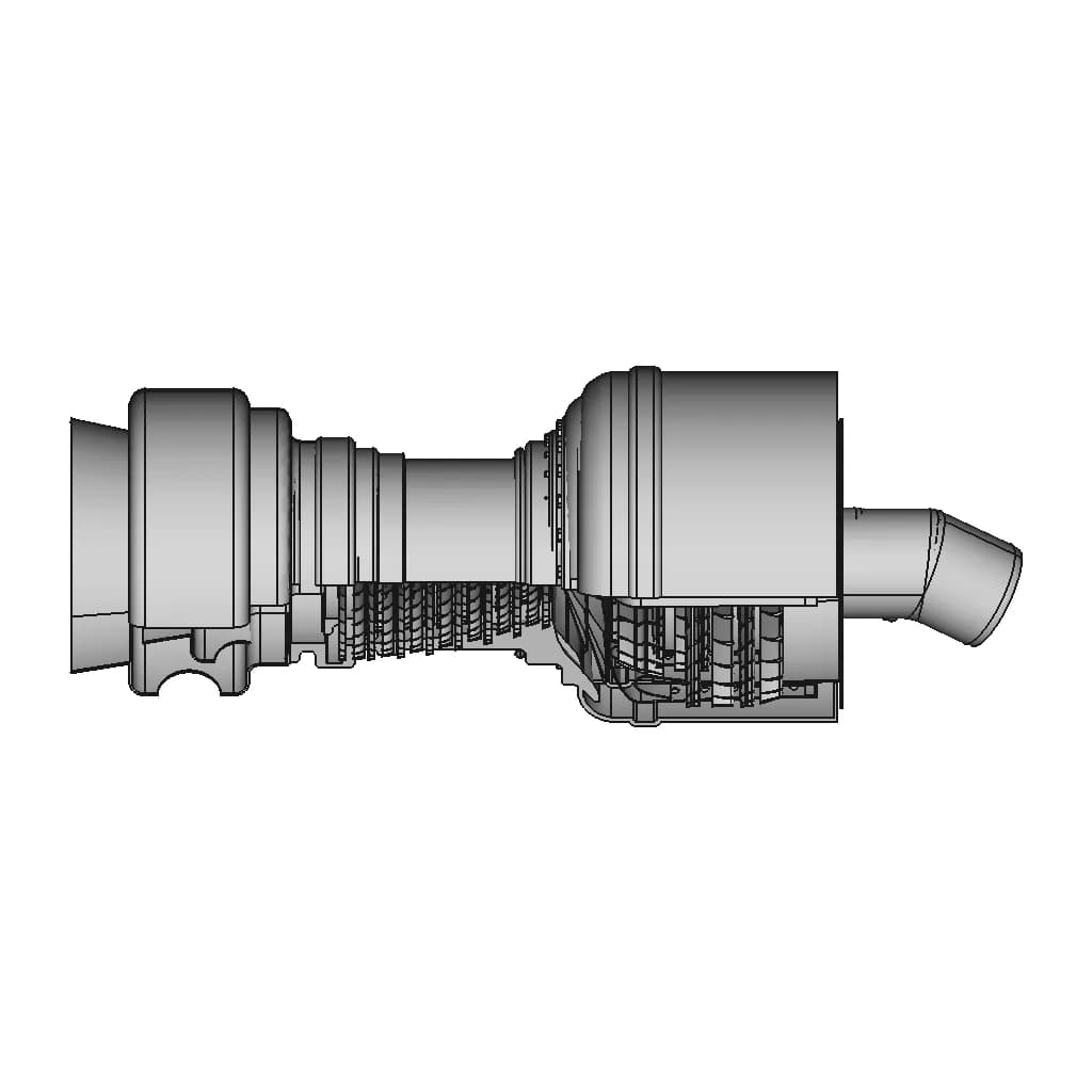 Gas Turbine Assembly | 3D Engineering Design File_270_0_degree_snapshot