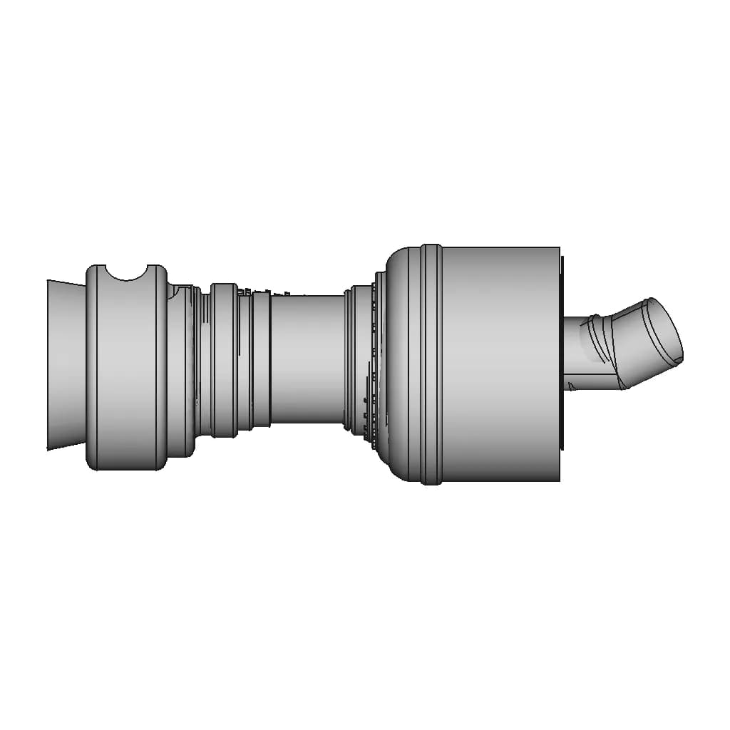 Gas Turbine Assembly | 3D Engineering Design File_90_0_degree_snapshot