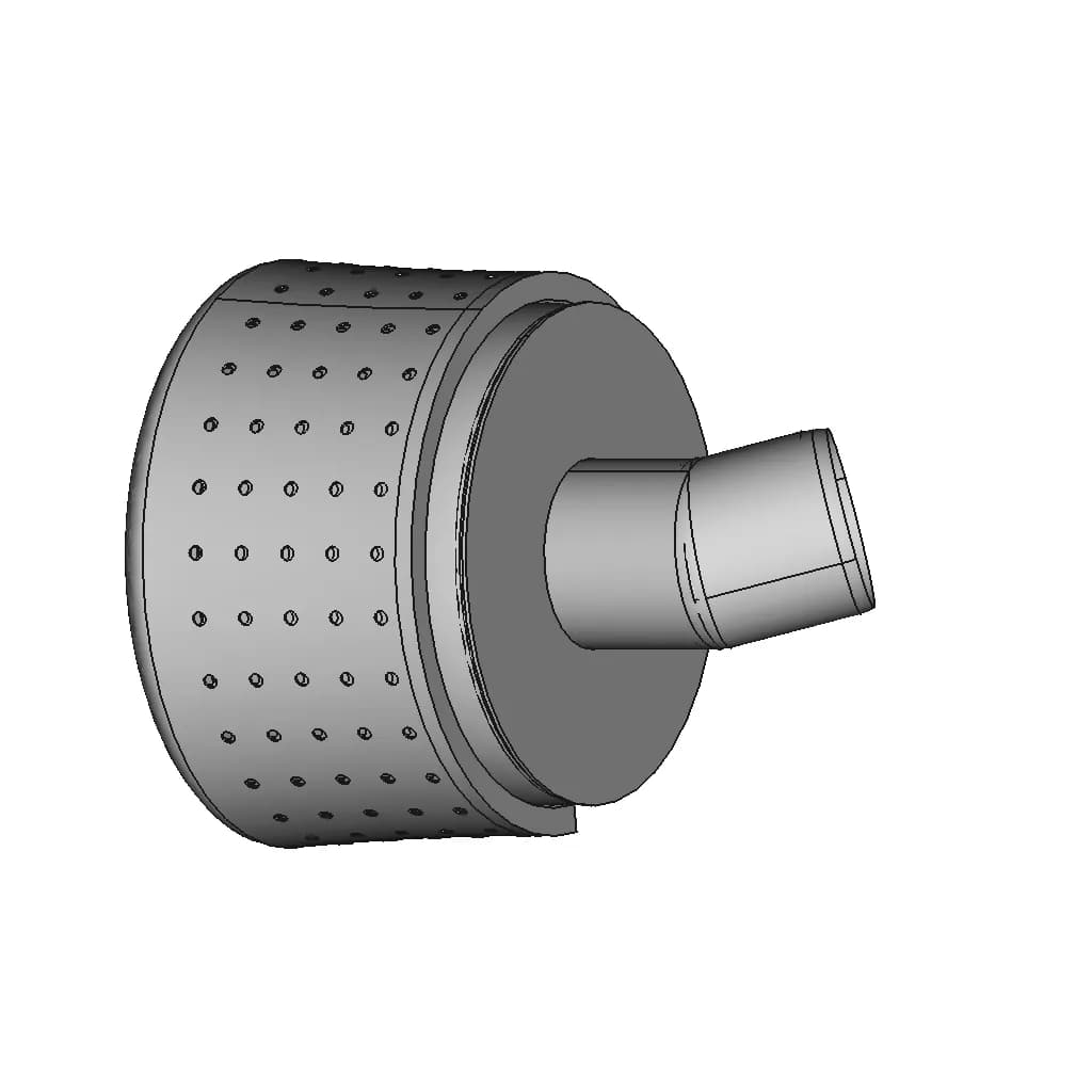 Gas Turbine F Housing - Downloadable CAD Representation_60_30_degree_snapshot