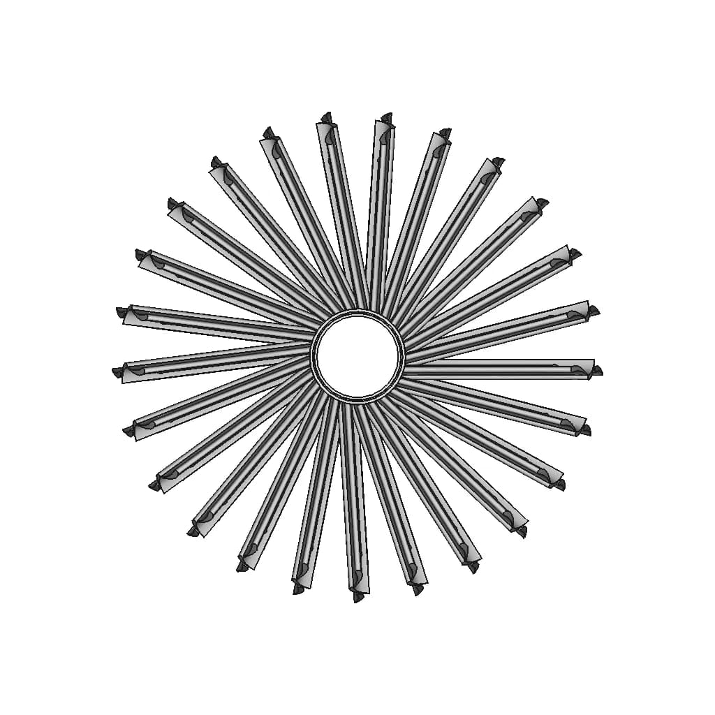 Compressor Runner Turbine - Downloadable CAD Representation_0_0_degree_snapshot