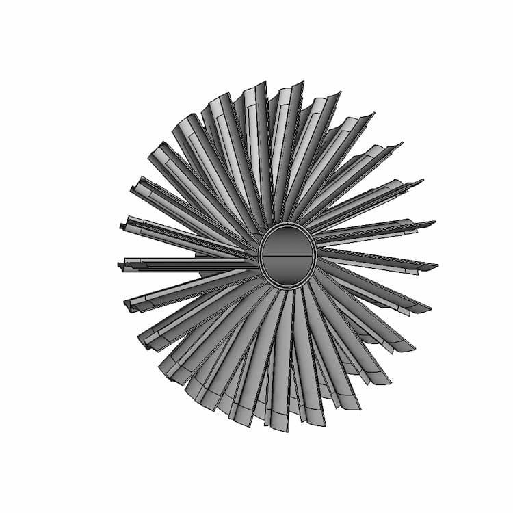 Compressor Runner Turbine - Downloadable CAD Representation