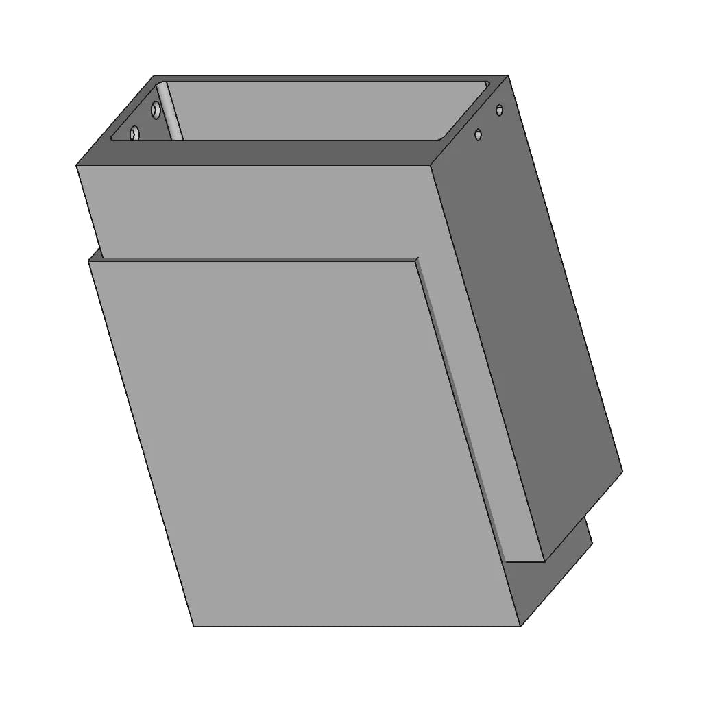 Beechcraft Baron Printable Glovebox Cubby | 3D Engineering Design File_60_30_degree_snapshot