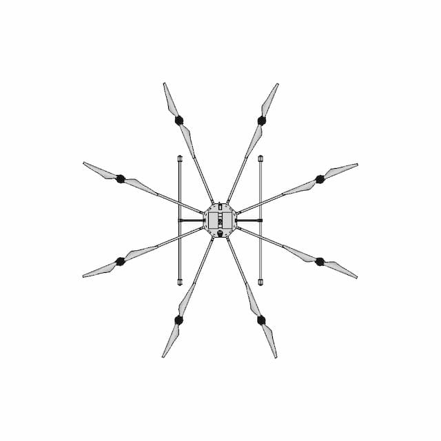 Octocopter Vtol Drone | 3D Engineering Design File