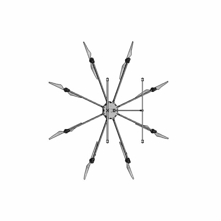 Octocopter Vtol Drone | 3D Engineering Design File