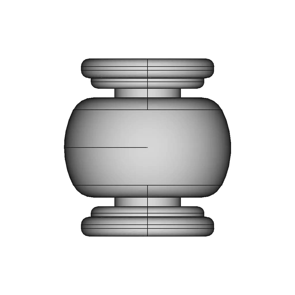 Rubber Dampers 16*4*12 | 3D Engineering Design File_0_0_degree_snapshot