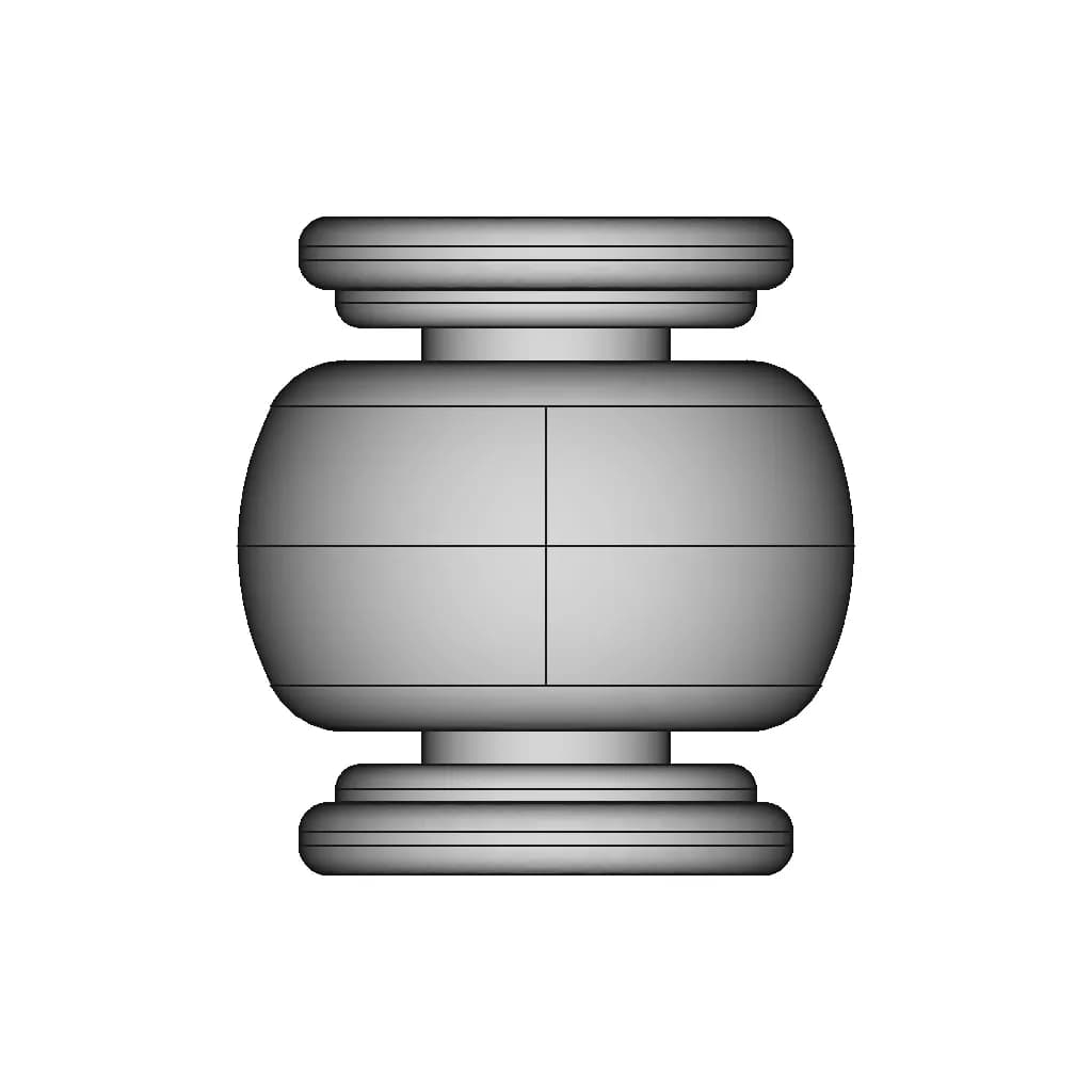Rubber Dampers 16*4*12 | 3D Engineering Design File_0_270_degree_snapshot