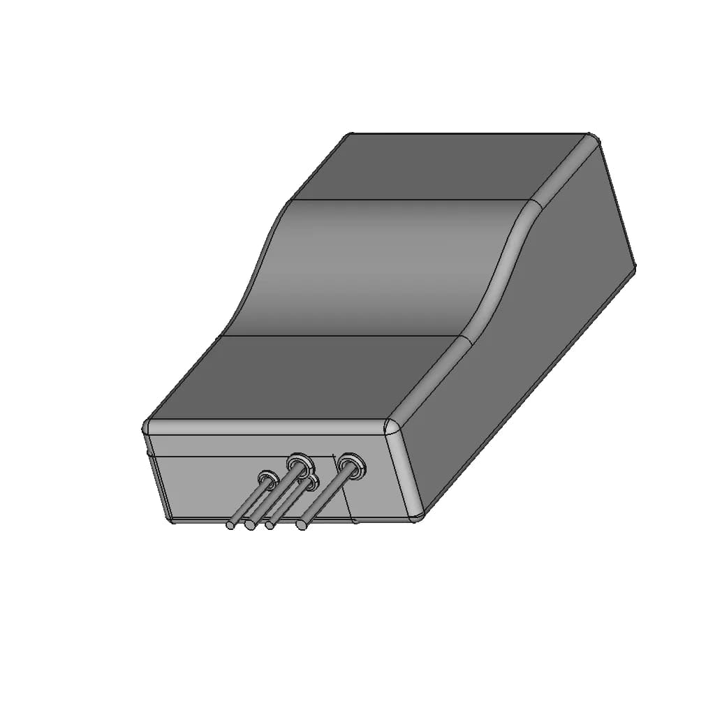 Futaba Receiver/R2008Sb - Downloadable CAD Representation_60_30_degree_snapshot