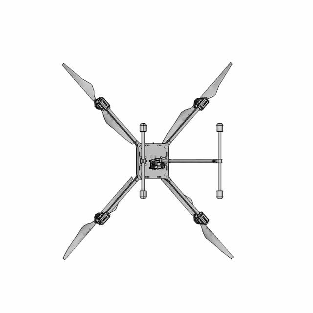 1 Kg Payload-1Hour Flight Time Quadcopter Drone | 3D Engineering Design File