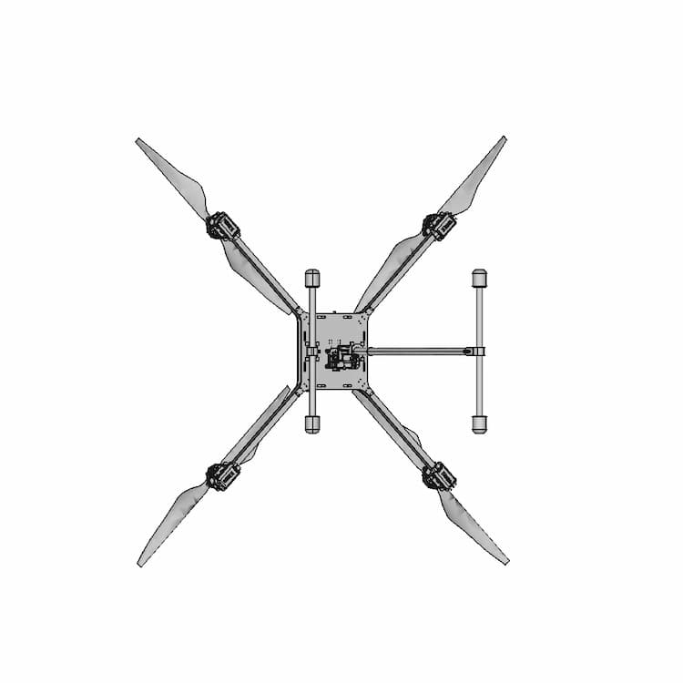 1 Kg Payload-1Hour Flight Time Quadcopter Drone | 3D Engineering Design File